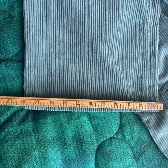 Corduroy Wide Leg Retro High Rise Foreve 21 Pants Womens Small Green Pockets y2k - Picture 9 of 13